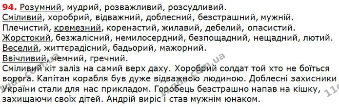 94 — ГДЗ Українська мова 5 клас Глазова 2018 — ГДЗ Українська мова 5 клас Глазова 2018