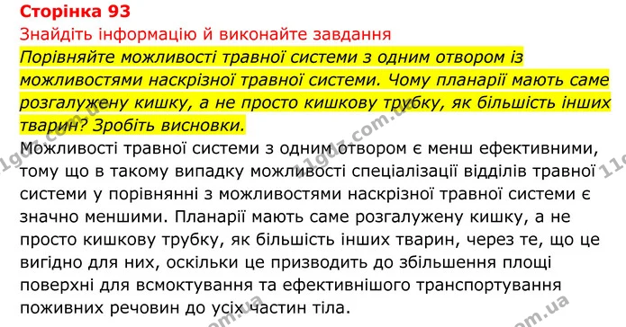 Стор. 93 — 1 — ГДЗ Біологія 8 клас Тагліна — ГДЗ Біологія 8 клас Тагліна