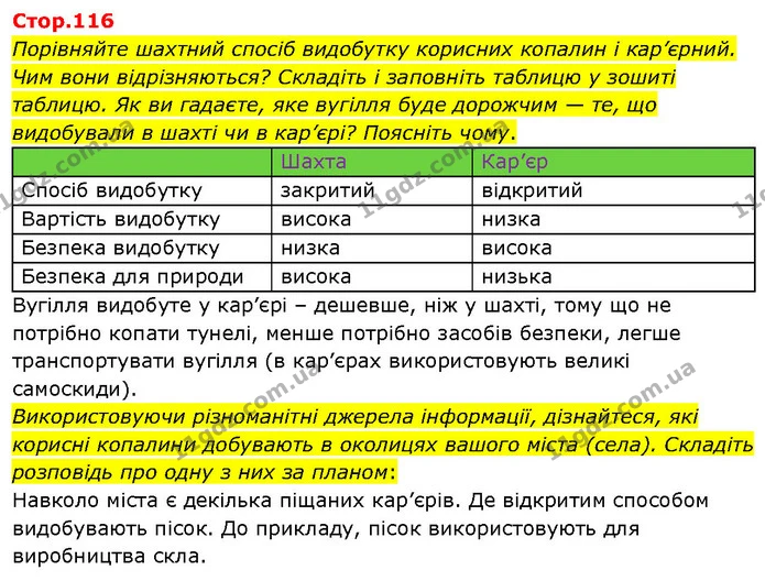 Стор. 116 — 1 — ГДЗ Я досліджую світ 3 клас Гільберг 1-2 ч. — ГДЗ Я досліджую світ 3 клас Гільберг 1-2 ч.