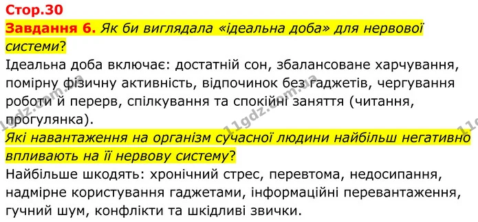 Стор. 30 — 6 — ГДЗ Робочий зошит біологія 8 клас Мирна — ГДЗ Робочий зошит біологія 8 клас Мирна