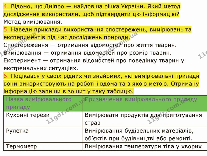 4. Відомо, що Дніпро — найдовша річка України. Який метод дослідження використали, щоб підтвердити цю інформацію? — ГДЗ Пізнаємо природу 5 клас Коршевнюк