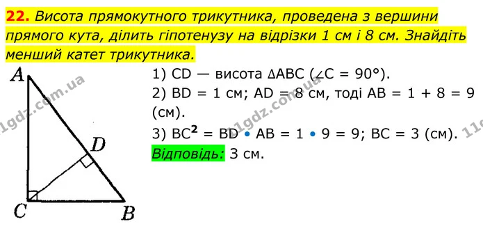 22 — ГДЗ Геометрія 8 клас Істер