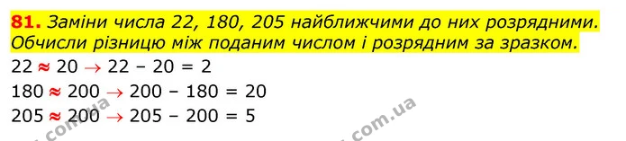 81. Яка маса однієї дині, якщо кавун важить 11 кг, а кошик — 2 кг? Маса динь однакова. — ГДЗ Математика 3 клас Заїка 1-2 ч.