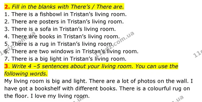 2. Fill in the blanks with There’s / There are. — ГДЗ Робочий зошит Англійська мова 5 клас Косован (Дж. Коста)
