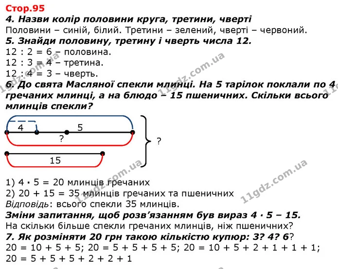 Стор. 95 — 4-7 — ГДЗ Математика 2 клас Лишенко — ГДЗ Математика 2 клас Лишенко