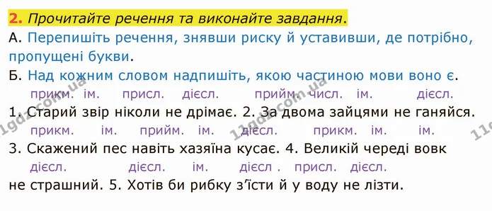 §11 ДЗ-2 — ГДЗ Українська мова 5 клас Авраменко 2022 — ГДЗ Українська мова 5 клас Авраменко 2022