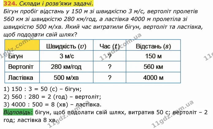 324. Склади і розв’яжи задачі. — ГДЗ Математика 4 клас Заїка