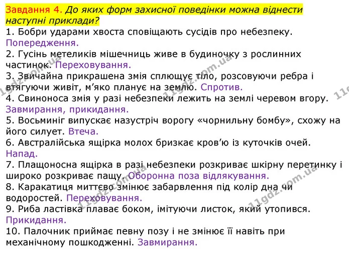 Стор. 86 — 4 — ГДЗ Робочий зошит з Біології 7 клас Яременко — ГДЗ Робочий зошит з Біології 7 клас Яременко