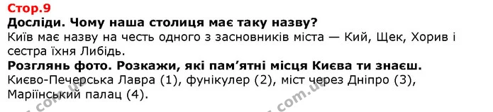 Досліди. Чому наша столиця має таку назву? — Решебник Я досліджую світ 1 клас Грущинська