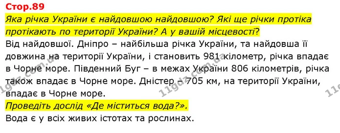 Яка річка України є найдовшою найдовшою? Які ще річки протіка протікають по території України? А у вашій місцевості? — ГДЗ Я досліджую світ 3 клас Гільберг 1-2 ч.