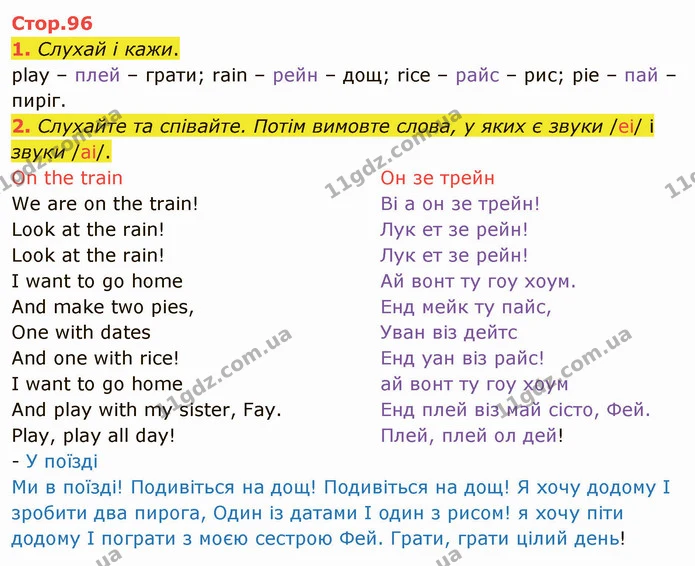 1. Слухай і кажи. — ГДЗ Англійська мова 4 клас Мітчелл 2026