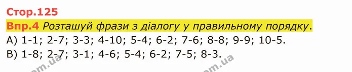 Стор. 125 — 4 — ГДЗ Англійська мова 6 клас Карпюк 2014 — ГДЗ Англійська мова 6 клас Карпюк 2014