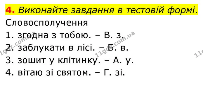 4. Виконайте завдання в тестовій формі. — ГДЗ Українська мова 6 клас Авраменко