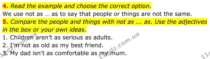 4. Read the example and choose the correct option. — ГДЗ Англійська мова 8 клас Стайрінг (Prepare)