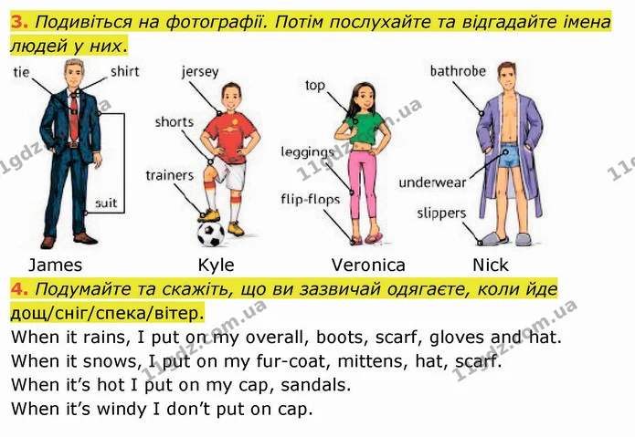 3. Подивіться на фотографії. Потім послухайте та відгадайте імена людей у них. — ГДЗ Англійська мова 5 клас Карпюк 2022