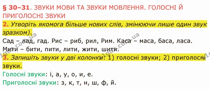 2. Утворіть якомога більше нових слів, змінюючи лише один звук зразком). — ГДЗ Українська мова 5 клас Авраменко 2022