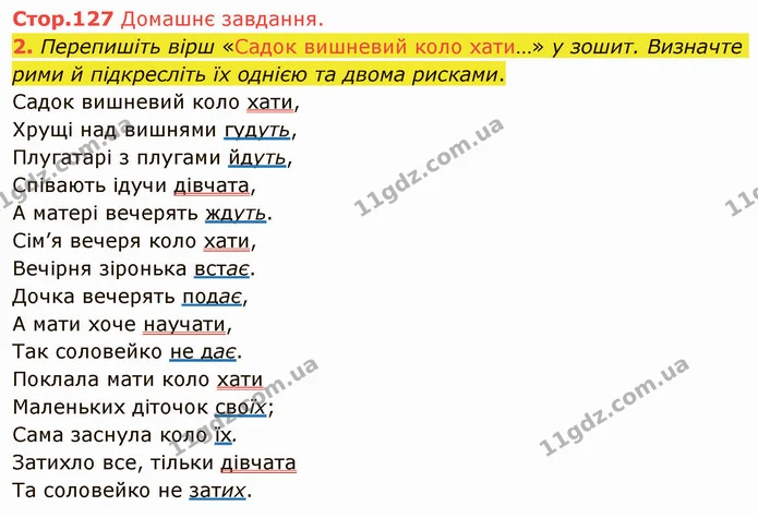 Стр.127 (ДЗ) — ГДЗ Українська література 5 клас Авраменко 2022 — ГДЗ Українська література 5 клас Авраменко 2022