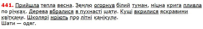 441 — ГДЗ Українська мова 5 клас Глазова 2018 — ГДЗ Українська мова 5 клас Глазова 2018