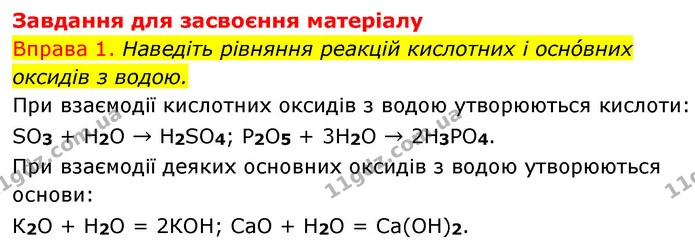 §28 Впр.1 — ГДЗ Хімія 8 клас Григорович 2021 — ГДЗ Хімія 8 клас Григорович 2021