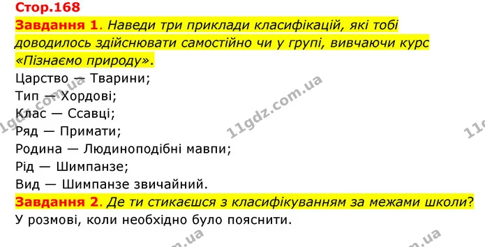 Стор. 168 — 1-2 — ГДЗ Пізнаємо природу 6 клас Коршевнюк — ГДЗ Пізнаємо природу 6 клас Коршевнюк