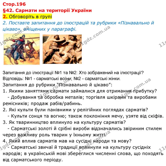 2. Обговоріть в групі — Історія України Всесвітня історія 6 клас Щупак