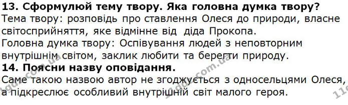 Стор. 223 — 13-14 — ГДЗ Українська література 5 клас Коваленко 2018 — ГДЗ Українська література 5 клас Коваленко 2018