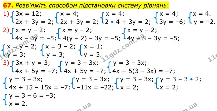 67 — ГДЗ Алгебра 8 клас Істер
