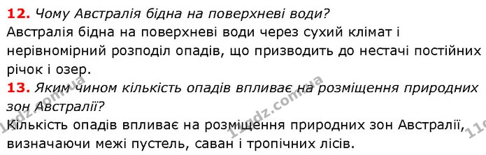 § 32. Узагальнення вивченого з теми «Австралія» — частина 12 — ГДЗ Географія 7 клас Гільберг
