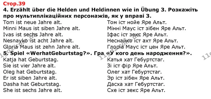 4. Erzählt über die Helden und Heldinnen wie in Übung 3. Розкажіть про мультиплікаційних персонажів, як у вправі 3. — ГДЗ Німецька мова 1 клас Сотникова