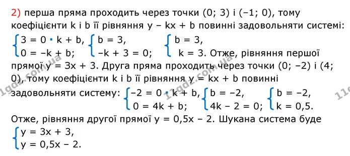 1064. Запишіть систему лінійних рівнянь із двома змінними, графіки яких зображено на рисунку 64. — частина 2 — ГДЗ Алгебра 7 клас Мерзляк, Полонський 2015