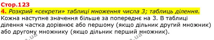 4. Розкрий «секрети» таблиці множення числа 3; таблиць ділення. — ГДЗ Математика 2 клас Скворцова