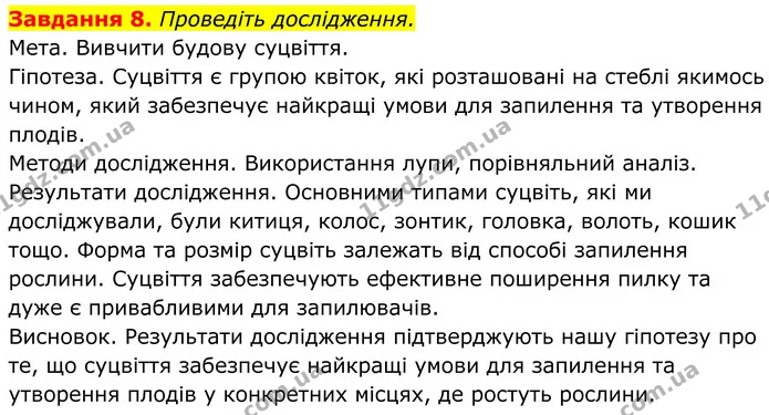 8. Проведіть дослідження. — ГДЗ Робочий зошит Біологія 7 клас Мирна 2024
