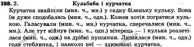 388 — ГДЗ Українська мова 4 клас Варзацька