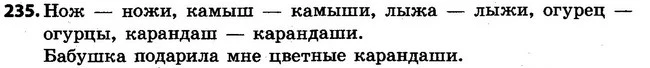 235 — ГДЗ Русский язык 4 класс Самонова, Стативка 2015