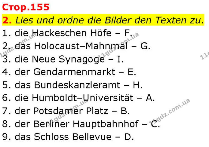 2. Lies und ordne die Bilder den Texten zu. — ГДЗ Німецька мова 7 клас Басай