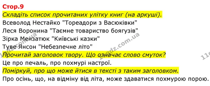 Складіть список прочитаних улітку книг (на аркуші). — ГДЗ Українська мова та читання 4 клас Савчук