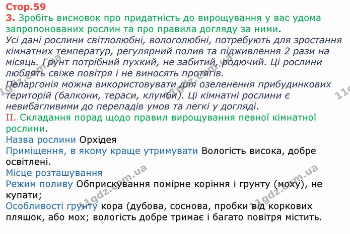Стор. 59 — 1 — ГДЗ Робочий зошит Біологія 6 клас Мечник — ГДЗ Робочий зошит Біологія 6 клас Мечник