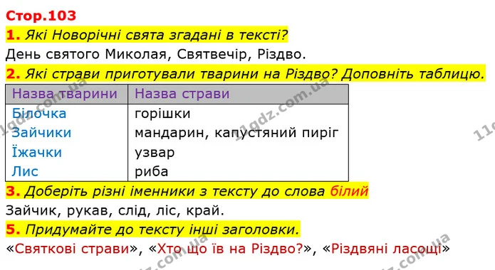 1. Які Новорічні свята згадані в тексті? — ГДЗ Українська мова та читання 3 клас Богданець-Білоскаленко