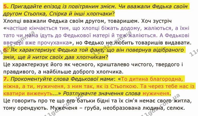 5. Пригадайте епізод із повітряним змієм. Чи вважали Федька своїм другом Стьопка, Спірка й інші хлопчаки? — ГДЗ Українська література 5 клас Авраменко 2022