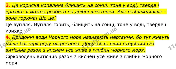3. Ця корисна копалина блищить на сонці, тоне у воді, тверда і крихка: її можна розбити на дрібні шматочки. Але найважливіше – вона — ГДЗ Пізнаємо природу 5 клас Біда