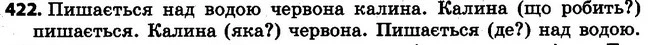 422 — ГДЗ Українська мова 4 клас Варзацька