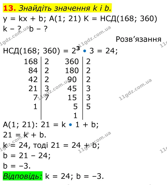 13 — ГДЗ Алгебра 7 клас Тарасенкова 2024