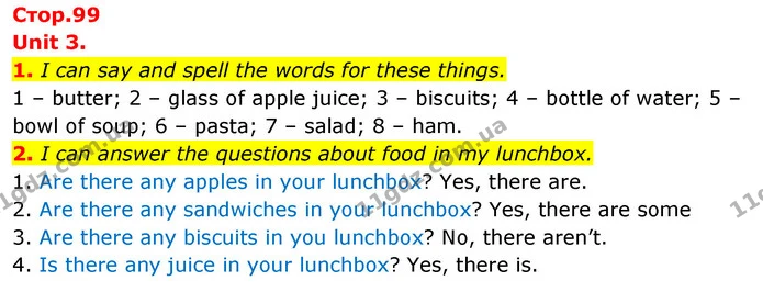 1. I can say and spell the words for these things. — ГДЗ Англійська мова 4 клас Пухта