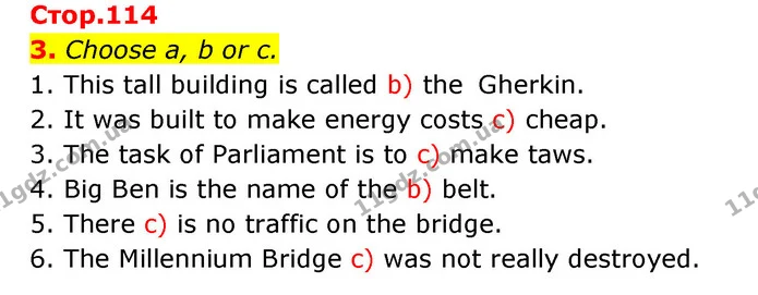 3. Choose a, b or c. — ГДЗ Англійська мова 6 клас Карпюк 2023