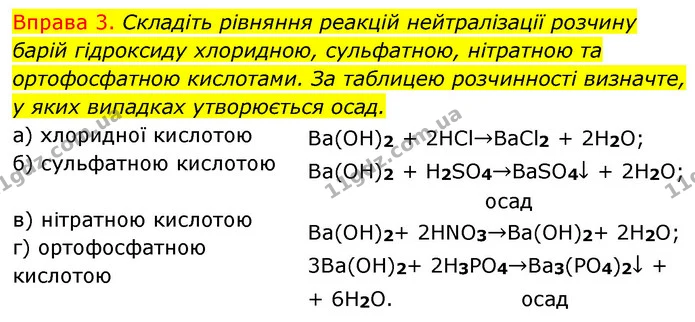 §31 Впр.3 — ГДЗ Хімія 8 клас Григорович 2021 — ГДЗ Хімія 8 клас Григорович 2021
