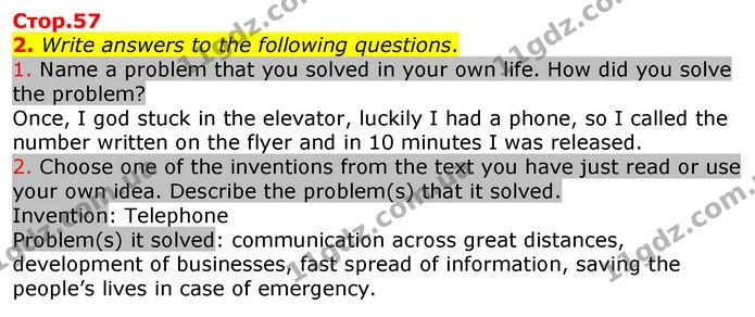 2. Write answers to the following questions. — ГДЗ Робочий зошит Англійська мова 11 клас Карпюк