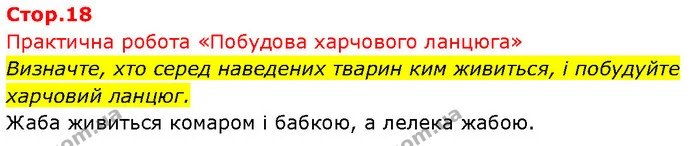 Визначте, хто серед наведених тварин ким живиться, і побудуйте харчовий ланцюг. — ГДЗ Біологія 7 клас Тагліна