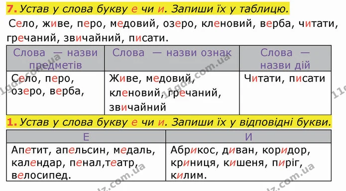 Стор. 19 — 7-1 — ГДЗ Робочий зошит Українська мова та читання 3 клас Большакова — ГДЗ Робочий зошит Українська мова та читання 3 клас Большакова