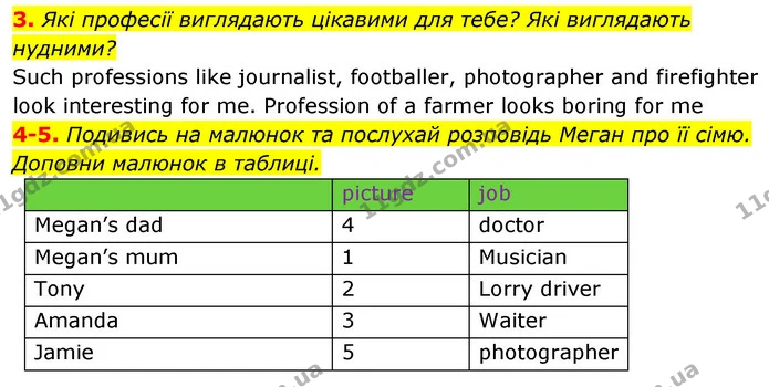 Стор. 72 — 3-5 — ГДЗ Англійська мова 5 клас Коста Джоанна — ГДЗ Англійська мова 5 клас Коста Джоанна