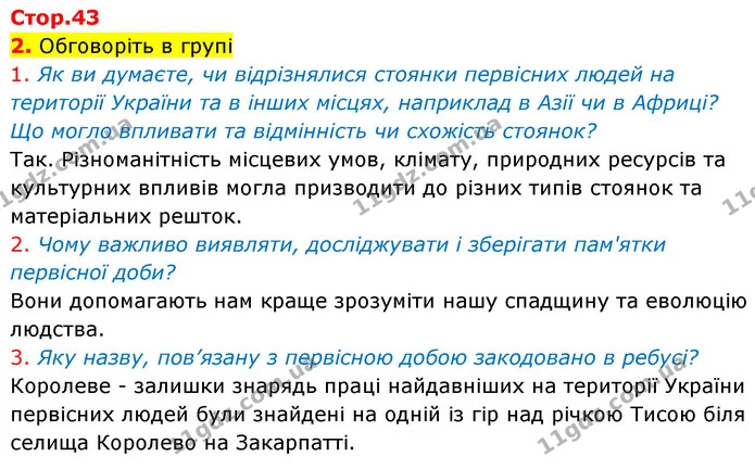 2. Обговоріть в групі — Історія України Всесвітня історія 6 клас Щупак